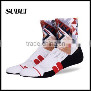 20mm/hg Ankle High Colorful 360 Digital Print Man Compression Sport Fashion Sock photo-4
