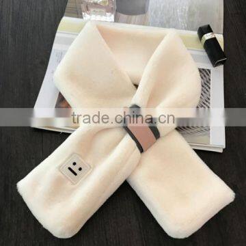 Factory wholesale - Winter Scarf cross hair collar double color warm parent-child Faux Fur Scarf