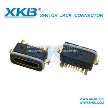 IP68 waterproof micro usb connector