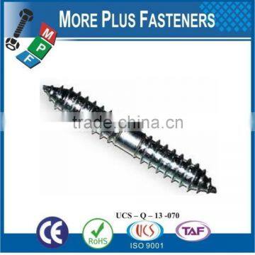 Made in Taiwan Metric Steel Zinc Steel Stainless Steel Wood to Wood Dowel Screw photo-2
