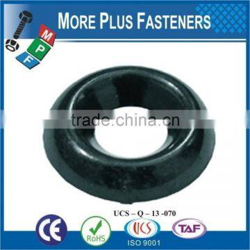 Made in Taiwan Black Countersunk Brass Finish Metric Surface Countersunk Cup Steel Stainless Steel Finishing Washer photo-2