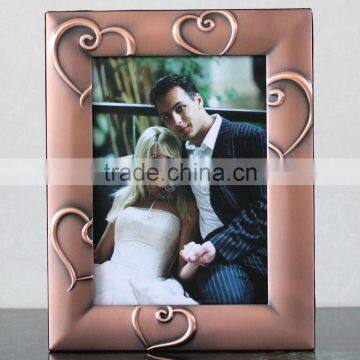 Factory Best Selling New Style Love Heart Photo Frame for Coppery Plated Photo Frame KJJ-2 photo-4