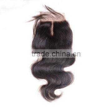 7A Cambodian Virgin Hair Body Wave Lace Closure 4*4 Wavy Hair Closure 12"-20"