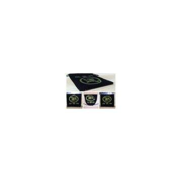 Jewelry Black Velvet Drawstring Bag For Bracelet , Necklace