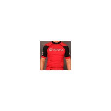 Brazil Rash Guard - Red & Black Short Sleeve