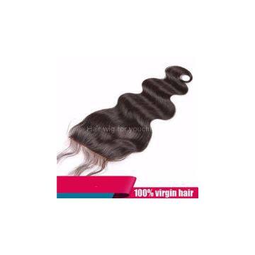 Body Wave Lace Closure Bleached Knots 4x5 Inch Natural Color