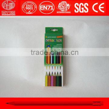 6 pcs jumbo color pencils in paper box