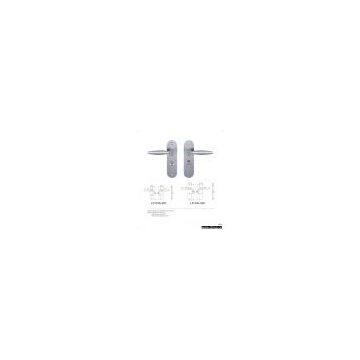 Solid S-steel Lever Handle With Plate for Washroom
