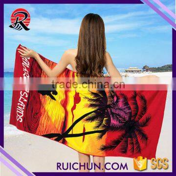 microfiber towel printed,promotional microfiber beach towel dye sublimated