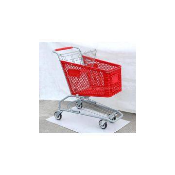 unfoldable plastic trolley for shopping