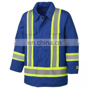 OEM Mens Reflective Blue Wear Rough Workwear Plus Size Coal Mine Work Jacket for Mining photo-3