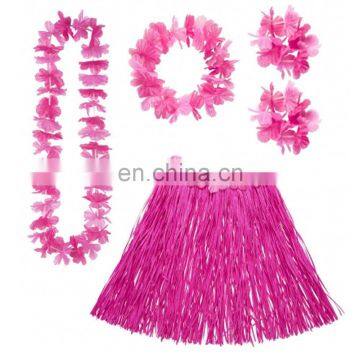 HEN-0052 Bride To Be Hen Party accessories pink hawaii lei necklace shirt sets