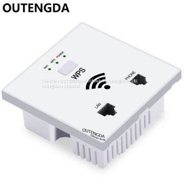 OUTENGDA 300Mbps in Wall AP WiFi Access Point Wireless Socket for Hotel Wi-Fi Project Support AC Management & RJ45 RJ11 photo-5