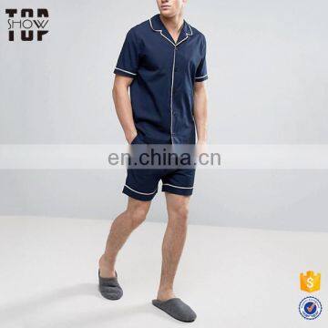 Alibaba china suppliers pyjama sets men's clothing with piped edges men's pajamas