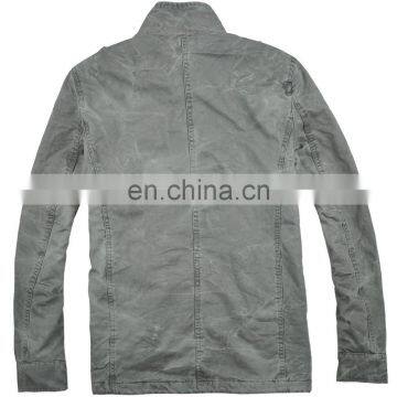 Lastest Fashion Hot Selling Army Handsome Spring Cotton Men Long Coat photo-3