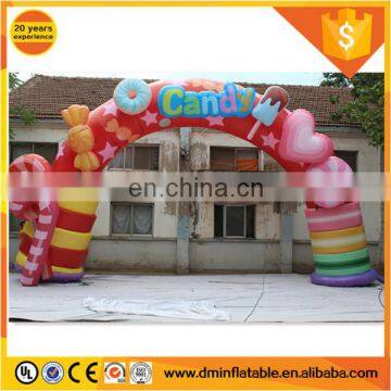 Event decoration colorful candy inflatable arch C-439