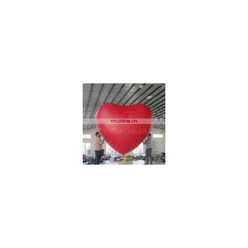 2014 HOT Inflatable red heart helium balloon with high quality