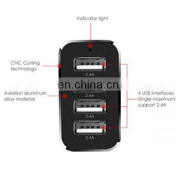 Manufacture Price JOYROOM C-T400 5V 2.4A Fast Charger 4 Ports USB Car Cig Plug Charger Adapter photo-5