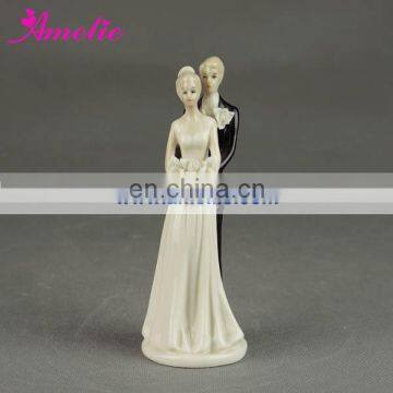 A07385 Porcelain Bride and Bridegroom Wedding Cake Toppers 2014