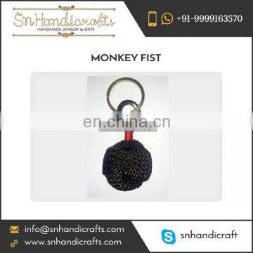 High Quality Durable Monkey Fist Nautical Rope Keychain Available at Market Price