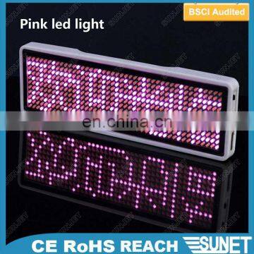LED Name Badge USB Rechargeable Led Moving Message Display Scrolling Message photo-4