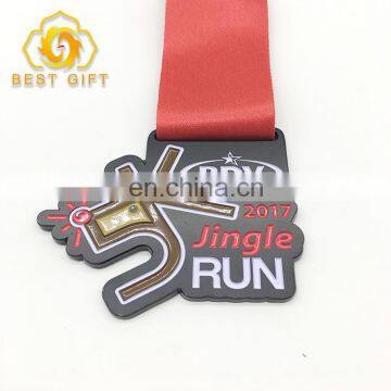 Manufacturer Custom Sports Souvenir Metal Running Medal With Lanyards