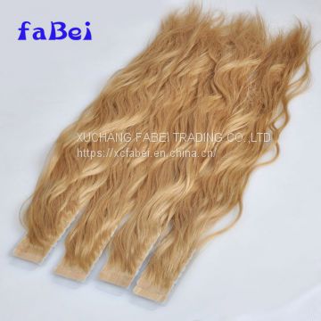 Beautiful Piano Color Tape In Remy Human Hair Weaving Skin Weft Human Hair Extension