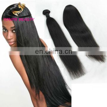 Raw unprocessed 100% Peruvian human virgin hair weaving in silky straight 9A grade full cuticle hair