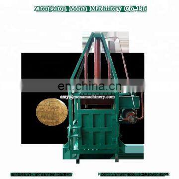 Professional supplier rice husk/wood shavings/straw/hay/corncob/sawdust/fiber/waste paper/rags/textile/plastics baler machine