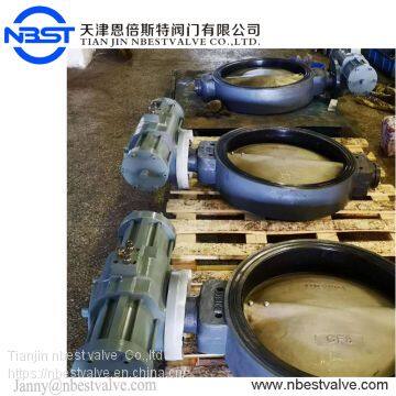 DN500 JIS5K Hydraulic Control Marine Sim-lug Butterfly Valve With Thread Connection photo-2