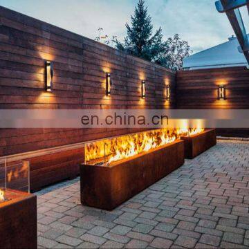 Cheap price corten steel metal covered fire pit indoor