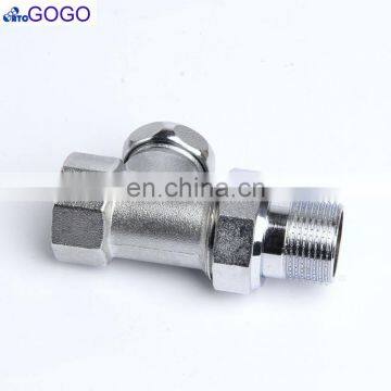 Manual full cooper toilet check valve and fuel check valve