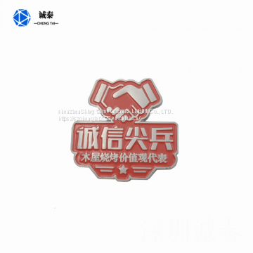 Corporate logo brooch badge manufacturer customization