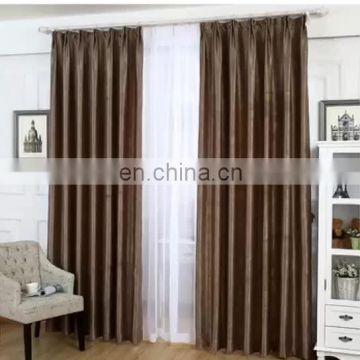 Cheapest polyester emboss fabric floral blackout curtains for bedroom