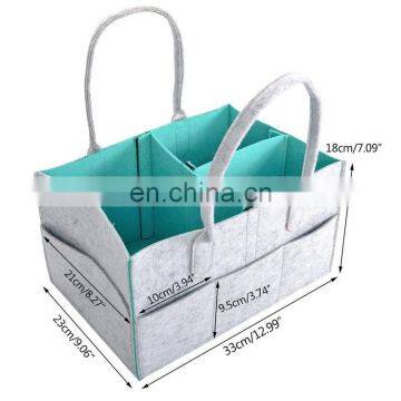 New eco-friendly baby felt nappy diaper caddy bag diaper organizer