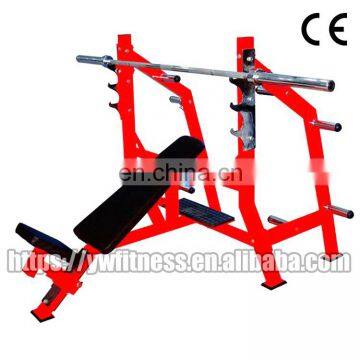 2019 Dezhou Fitness Commercial Gym Equipment YW-1611A Incline Bench Wt. Storage