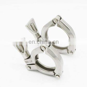 SS304 SS316 Wenzhou Hygienic 2" Triclover Clamp Three Piece TC Clamp photo-2