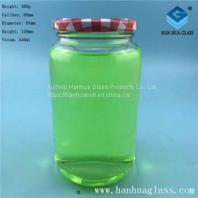 Manufacturers direct 500ml spicy sauce glass bottle,Hot pepper sauce glass can  manufacturer