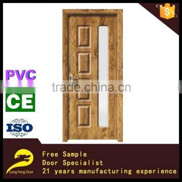 Wood bathroom pvc door panel, paint colors wood doors