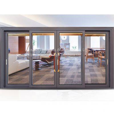 Residential double glaze sliding door Terrace Design entry Aluminum profile double glass Sliding Door Exterior