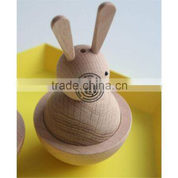 Indoor decoration Wood carved Rabbit,Solid Wood Rabbit decoration, Creative Design