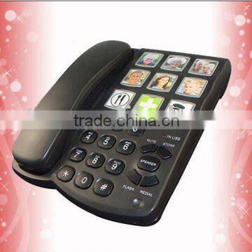 big button telephone with pictures