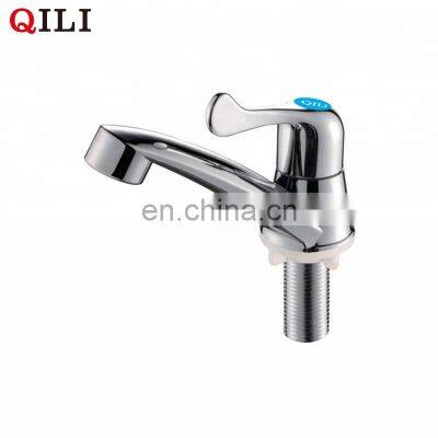 Chrome Plastic Pull-down Single Cold Basin Faucet photo-3