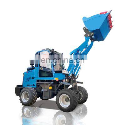 China 800kg loader mini articulated wheel loader from factory payloader machine front end loader