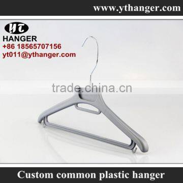 IMY-512 grey wholesale kids plastic hangers with bar