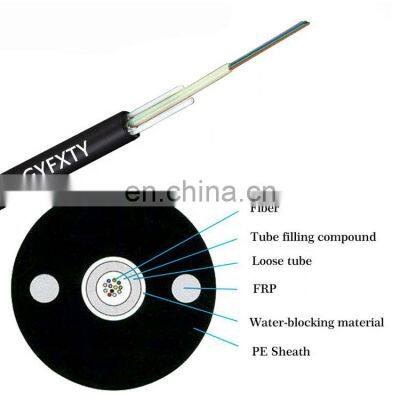 Optical Indoor Outdoor FRP GYFXTY 6 12 24 48 core Single mode Fiber Optic Cable