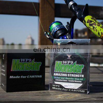 100m Per Spool Super Strong PE 9 Weaves Stands Braided Fishing Line photo-4