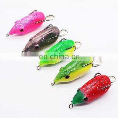 Frog double 6cm/13g Hook With Spinner Soft Baits Fishing Bait Fishing Artificial Fishing Lures Frog Soft Lures