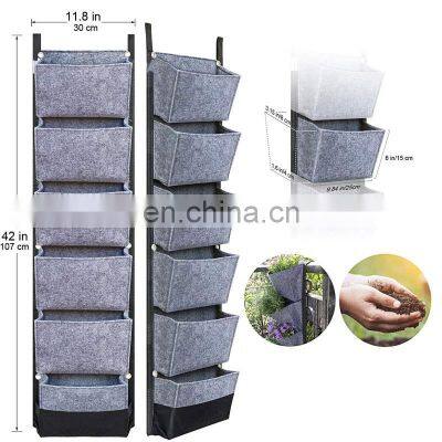 New Greening Black Plant Non-Woven Wholesale Hanging Vertical Support Garden Fabric Felt Grow Bags photo-4