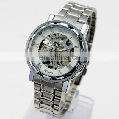 Winner 614 Fashionable Self-wind Men Stainless Steel Automatic Mechanical Watch photo-3
